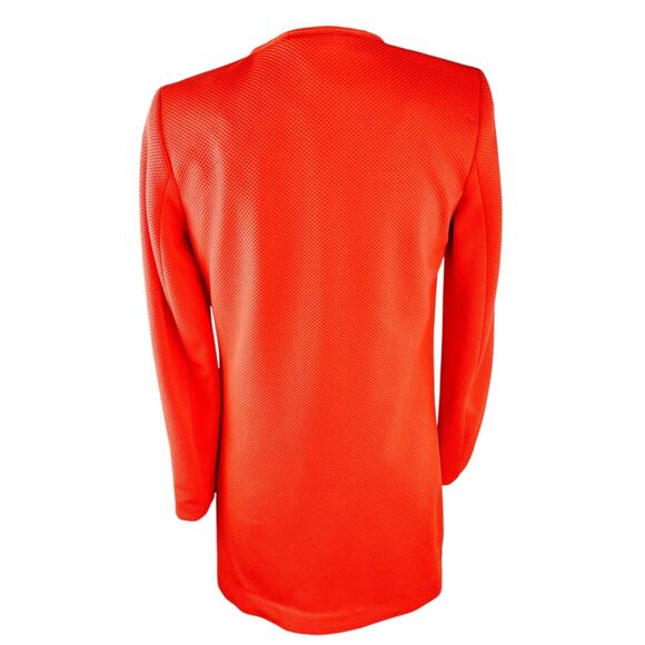 H.M. Women's Open Front Jacket Small Orange Polyester Fall Winter Semi-Formal - Picture 3 of 5